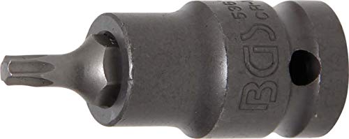 BGS 5367 | Kraft-Bit-Einsatz | Länge 55 mm | 12,5 mm (1/2") | T-Profil (für Torx) T27 von BGS