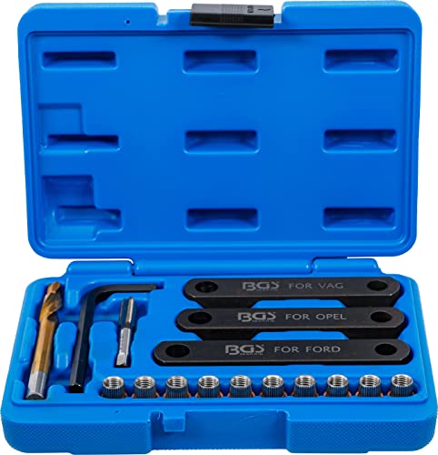 BGS 148 | Reparatur-Satz für Bremsgewinde | 16-tlg. | M9 x 1,25 | Bremssattel | Führungsbolzen BGS 148 | Reparatur-Satz für Bremsgewinde | 16-tlg. | M9 x 1,25 | Bremssattel | Führungsbolzen von BGS technic