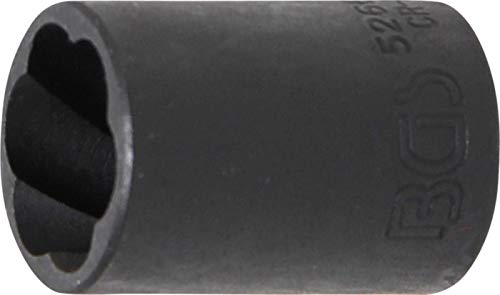 BGS 5266-17 | Spiral-Profil-Steckschlüssel-Einsatz / Schraubenausdreher | 12,5 mm (1/2") | SW 17 mm von BGS
