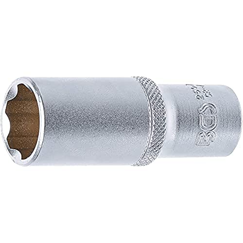 BGS 2607 | Steckschlüssel-Einsatz Super Lock, tief | 10 mm (3/8") | SW 17 mm | lang | Wellenprofil | CV-Stahl von BGS