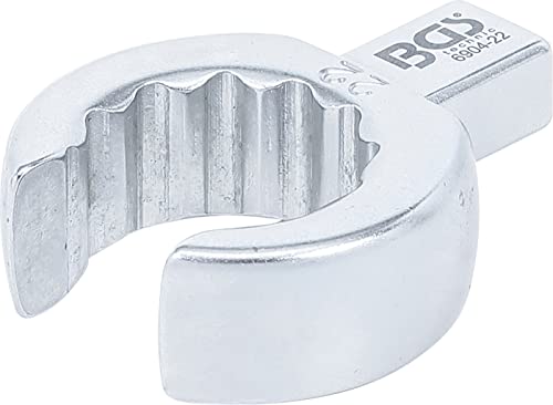 BGS 6904-22 | Einsteck-Ringschlüssel | offen | 22 mm | Aufnahme 9 x 12 mm von BGS