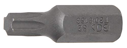 BGS 8163 | Bit | Länge 30 mm | Antrieb Außensechskant 8 mm (5/16") | T-Profil (für Torx) T30 von BGS