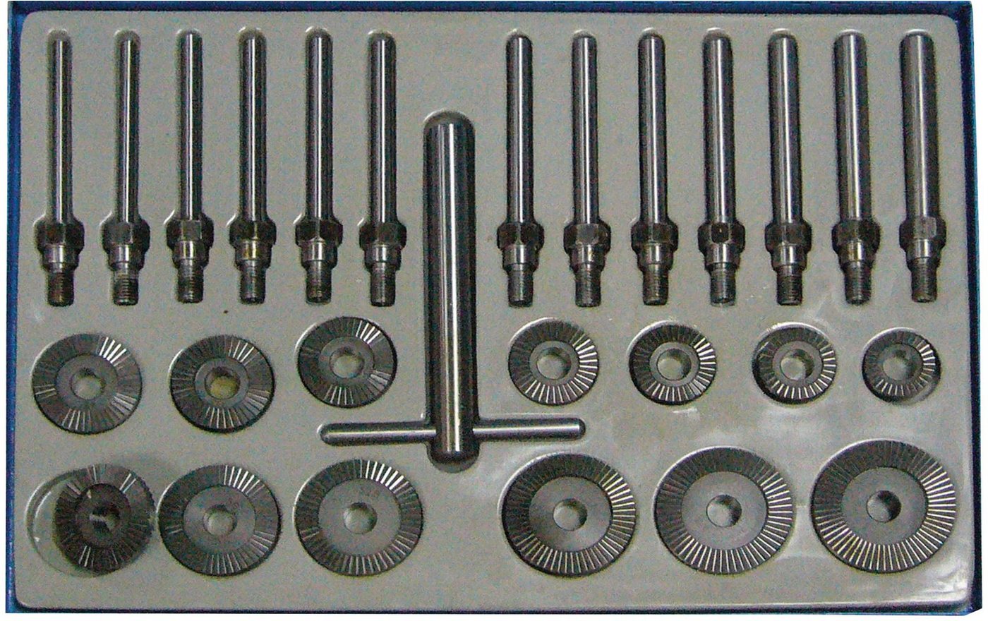 BGS Werkzeugset Ventilsitzfräser-Satz, 27-teilig, 30 - 60 mm von BGS