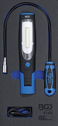 BGS 4146 | Werkstattwageneinlage 1/3: Handlampe und Magnetheberlampe | 3-tlg. von BGS