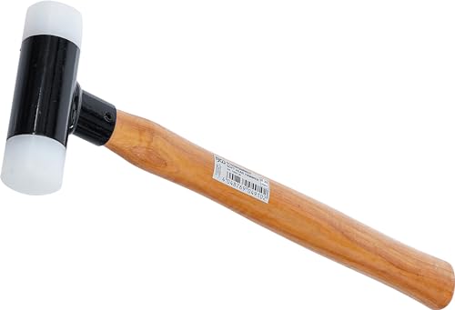 BGS 1859-30 | Schonhammer | Hickory-Stiel | rückschlagfrei | Ø 30 mm | 300 g | Kunststoffhammer von BGS