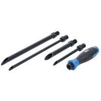 Gebraucht] BGS Durchstechahlen Satz Kabelverlegewerkzeug Kabelverlegung Set 4teilig Adapter B-Ware von BGS