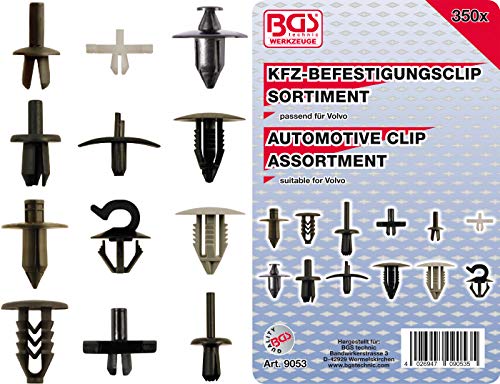 BGS 9053 | Kfz-Befestigungsclip-Sortiment für Volvo | 350-tlg. von BGS