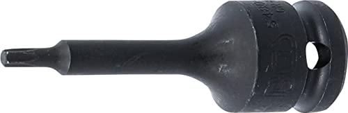 BGS 5480-T25 | Kraft-Bit-Einsatz | Länge 75 mm | 12,5 mm (1/2") | T-Profil (für Torx) T25 von BGS