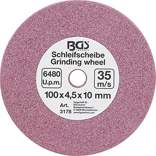 Schleifscheibe 100x4,5x10mm für Sägekettenschärfgerät Schleifscheibe 100x4,5x10mm für Sägekettenschärfgerät von BGS