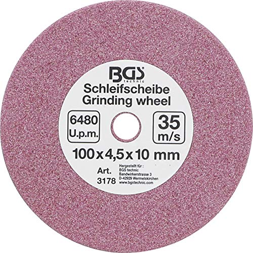 Schleifscheibe 100x4,5x10mm für Sägekettenschärfgerät von BGS