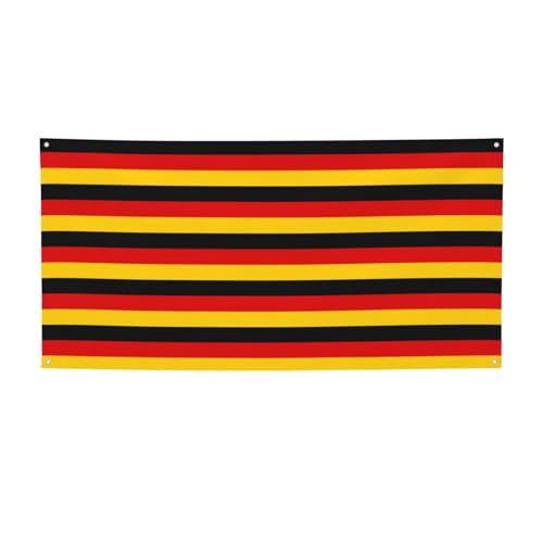 Faltbare Party-Banner mit deutscher Flagge, für alle Jahreszeiten, für drinnen und draußen, lebendig, reißfest Faltbare Party-Banner mit deutscher Flagge, für alle Jahreszeiten, für drinnen und draußen, lebendig, reißfest von BGSHJVF