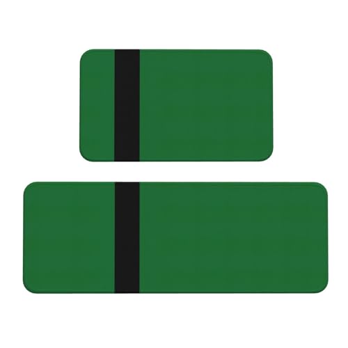 Küchenmatten mit Flagge des Sultanats von Delhi, bedruckt, für Boden, waschbar, Küchenteppich, 2er-Set, für Heimdekoration, Küchenzubehör von BGSHJVF