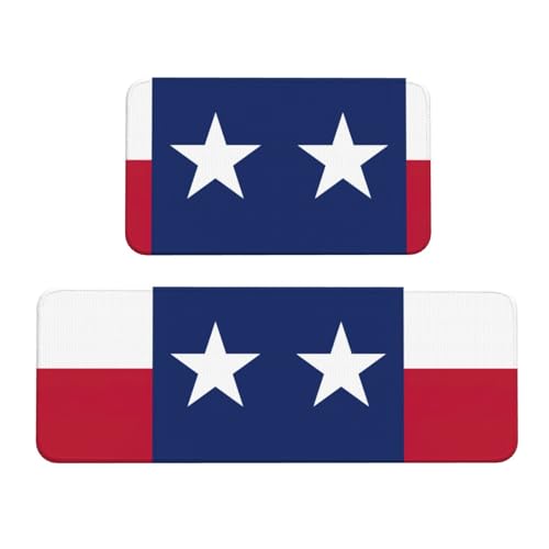 Küchenmatten mit Texas-Motiv, waschbare Küchenteppiche, 2er-Set, für Heimdekoration, Küchenzubehör von BGSHJVF