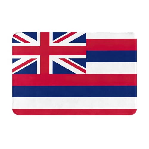 Ultradünne Fußmatte mit Hawaii-Flagge, perfekt für Haustür, Hintertür, Terrasse und Eingangsbereich von BGSHJVF