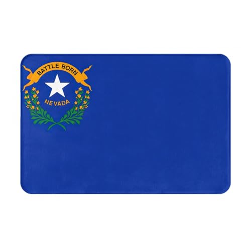Ultradünne Fußmatte mit Nevada-Flagge, perfekt für Haustür, Hintertür, Terrasse und Eingangsbereich von BGSHJVF