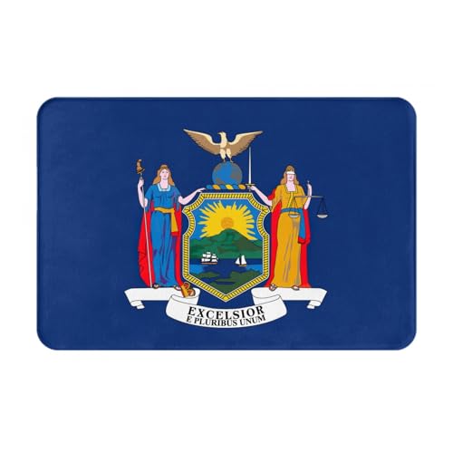 Ultradünne Fußmatte mit New York-Flagge, perfekt für Haustür, Hintertür, Terrasse und Eingangsbereich von BGSHJVF
