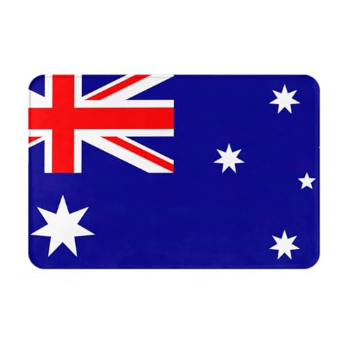Ultradünne Fußmatte mit australischer Flagge, perfekt für Haustür, Hintertür, Terrasse und Eingangsbereich von BGSHJVF