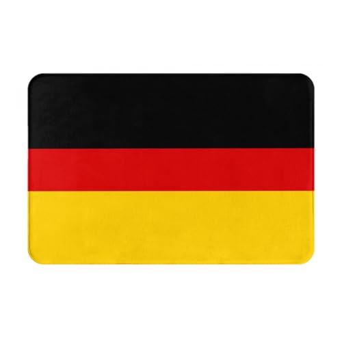 Ultradünne Fußmatte mit deutscher Flagge, perfekt für Haustür, Hintertür, Terrasse und Eingangsbereich von BGSHJVF
