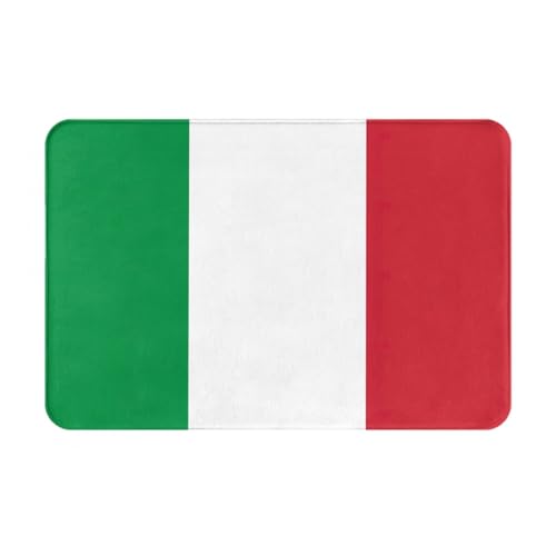 Ultradünne Fußmatte mit italienischer Flagge, perfekt für Haustür, Hintertür, Terrasse und Eingangsbereich von BGSHJVF