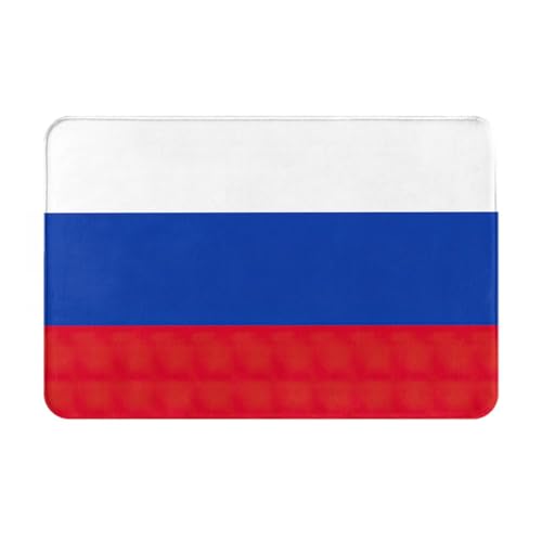 Ultradünne Fußmatte mit russischer Flagge, perfekt für Haustür, Hintertür, Terrasse und Eingangsbereich von BGSHJVF