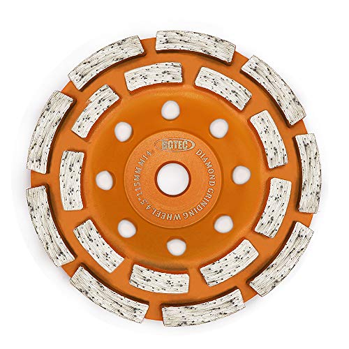 BGTEC Diamant Schleifscheibe 115mm für M14 Winkelschleifer - Diamant Schleiftopf für Stein, Beton, Fliesenkleber, Granit, Mauerwerk - Professional Schleifteller BGTEC Diamant Schleifscheibe 115mm für M14 Winkelschleifer - Diamant Schleiftopf für Stein, Beton, Fliesenkleber, Granit, Mauerwerk - Professional Schleifteller von BGTEC