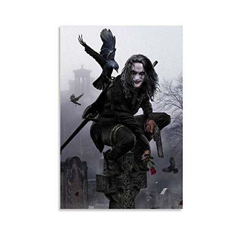 BGTS Brandon Lee The Crow Poster dekorative Malerei Leinwand Wandkunst Wohnzimmer Poster Schlafzimmer Malerei 08x12inch(20x30cm) von BGTS