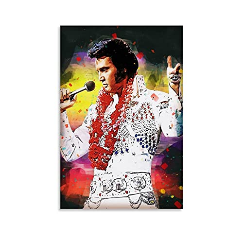 BGTS Elvis Presley Leinwand Kunst Poster und Wandkunst Bilddruck Moderne Familienzimmer Dekor Poster 08x12inch(20x30cm) von BGTS