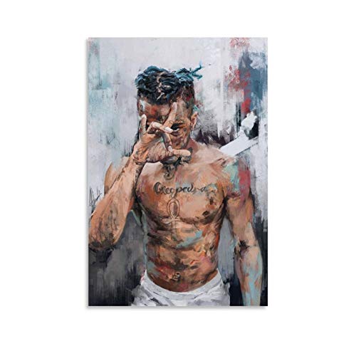 BGTS Xxxtentacion Posters Poster dekorative Malerei Leinwand Wandkunst Wohnzimmer Poster Schlafzimmer Malerei 12x18inch(30x45cm) von BGTS