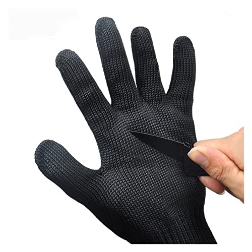 BGTSF 1 Paar Anti-Cut Outdoor Jagd Angeln Schnittfeste Handschuhe Messer Anti-Cutting Hand Protect Atmungsaktive Handschuhe aus Metallgewebe Arbeitshandschuhe(Small) von BGTSF