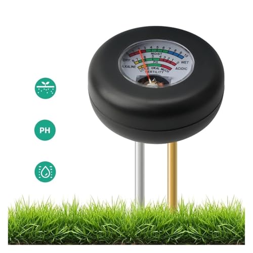 BGTSF Boden-pH-Tester Boden-PH-Meter Metall Dual-Sondenmodus Feuchtigkeitssensor Detektor Gartenpflanze Bodenfruchtbarkeitsanalysator für Garten, Rasen, Landwirtschaft und Zimmer-/Freilandpflanzen von BGTSF