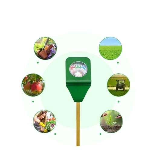 BGTSF Boden-pH-Tester Mini Bodenfeuchtesensor Meter Hygrometer Bodentester Metallsonde Pflanzentestwerkzeug Analyzer für Garten, Rasen, Landwirtschaft und Zimmer-/Freilandpflanzen von BGTSF
