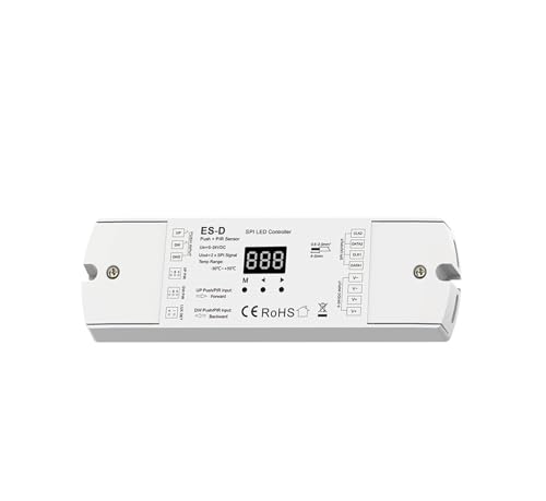 BGTSF Treppenlicht-Controller-Kit, PIR Bewegungssensor Treppenlicht-Controller Mit Push-Dimming SPI-Controller-Antrieb For Weiße LED-Streifen DC 5-24 V BGTSF Treppenlicht-Controller-Kit, PIR Bewegungssensor Treppenlicht-Controller Mit Push-Dimming SPI-Controller-Antrieb For Weiße LED-Streifen DC 5-24 V von BGTSF