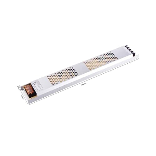 Treppenlicht-Controller-Kit, ES32 Treppen-LED-Lichtsteuerung PIR-Sensor 32CH Einzelfarbe 2CH RGB-Pixel SPI LED-Streifen-Dimmer Treppenlicht-Sensor-Steuerung(Power Supply 400W) von BGTSF