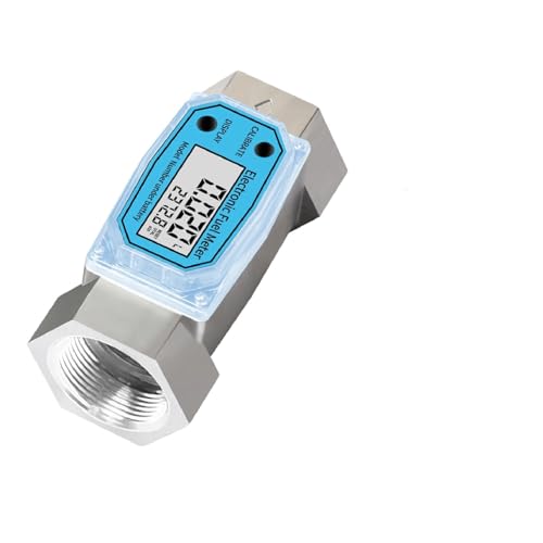 Wasserdurchflussmesser, Digitaler Turbinendurchflussmesser, Aluminium, 3/4 Zoll, 1 Zoll, 1,5 Zoll, 2 Zoll Gewinde, elektronischer Kraftstoffdurchflussmesser for Wasser, Diesel, Benzin, Flüssigkeit(1-i Wasserdurchflussmesser, Digitaler Turbinendurchflussmesser, Aluminium, 3/4 Zoll, 1 Zoll, 1,5 Zoll, 2 Zoll Gewinde, elektronischer Kraftstoffdurchflussmesser for Wasser, Diesel, Benzin, Flüssigkeit(1-i von BGTSF