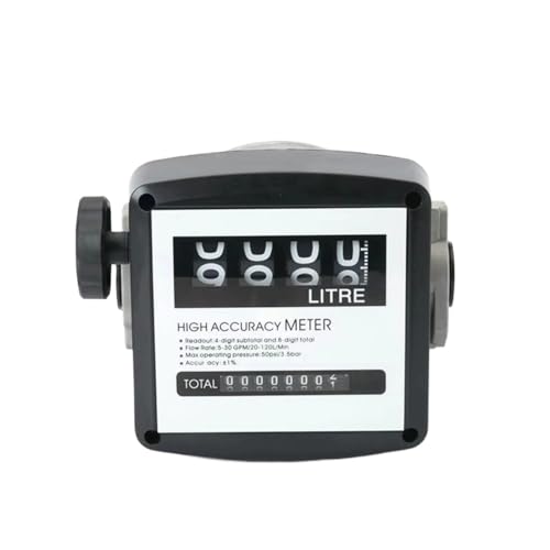 Wasserdurchflussmesser, Wasserdurchflussmesser Sensor Durchflussmesser Tankanzeige Caudalimetro Benzin dieselfuelfuelkraftstoff Heizöl Durchflussanzeige Zähler DN25 4-stellig 0-9999L Wasserdurchflussmesser, Wasserdurchflussmesser Sensor Durchflussmesser Tankanzeige Caudalimetro Benzin dieselfuelfuelkraftstoff Heizöl Durchflussanzeige Zähler DN25 4-stellig 0-9999L von BGTSF