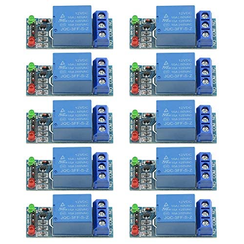 BGTXINGI 10PCS Ein-Kanal-Relais-Modul 12V Low-Level-Trigger Erweiterungsplatte Lastgesteuertes Schaltmodul für Industrielle Automatisierungsprozesse BGTXINGI 10PCS Ein-Kanal-Relais-Modul 12V Low-Level-Trigger Erweiterungsplatte Lastgesteuertes Schaltmodul für Industrielle Automatisierungsprozesse von BGTXINGI