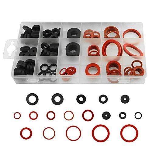 BGTXINGI 141Pcs 18 Größen Gummi O-Ring Dichtung Silikon Dichtung Reparatur Box Unterlegscheibe Dichtung Sortiment Set für Sanitär Automotive Allgemeine Reparatur von BGTXINGI