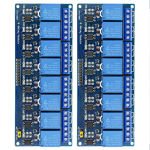 BGTXINGI 2Pcs 8 Kanal Relais Modul Mit Leichter Kopplung 12V Erweiterungsplatte Lastgesteuertes Schaltmodul Unterstützt AVR/51/PIC Steuermodul BGTXINGI 2Pcs 8 Kanal Relais Modul Mit Leichter Kopplung 12V Erweiterungsplatte Lastgesteuertes Schaltmodul Unterstützt AVR/51/PIC Steuermodul von BGTXINGI