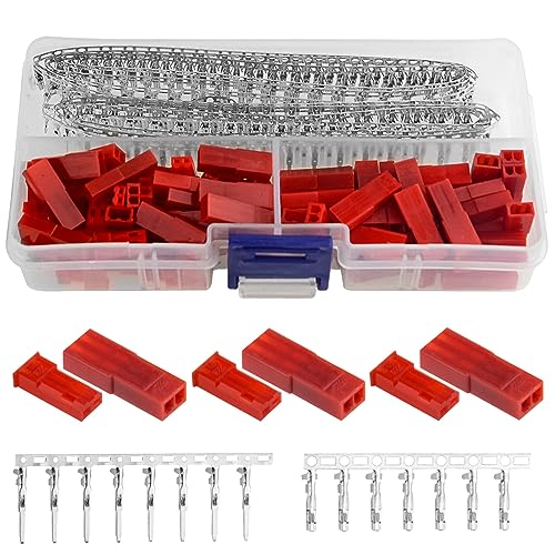 BGTXINGI 360Pcs JST SYP Buchse & Stecker rot Plug Gehäuse Crimp Terminal Connector Kit von BGTXINGI