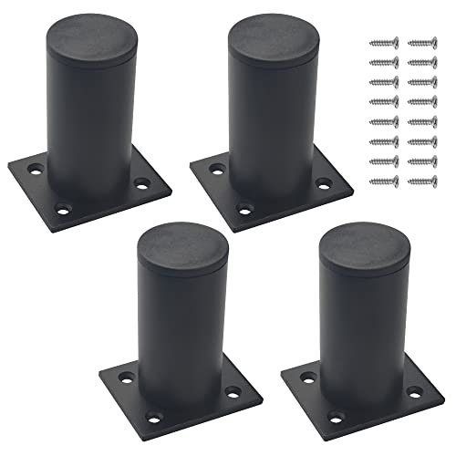 BGTXINGI 4Pcs/8Pcs Einstellbare Möbelbeine 3 Zoll Höhe 1.5 Zoll Durchmesser Verdickte Aluminiumlegierung Kabinett Fuß Bein TV Schrank Stützbein für Schränke Tischbett Sofa Regale Stuhl (4) von BGTXINGI
