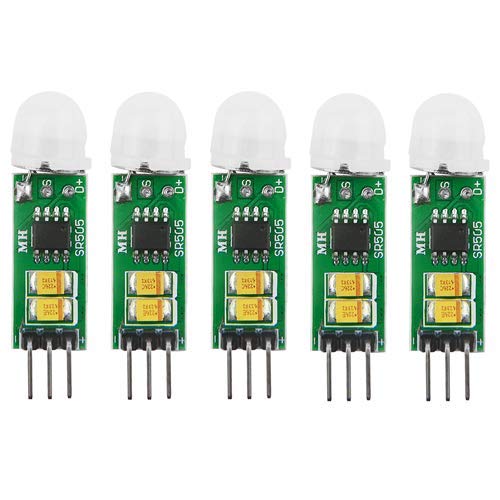 BGTXINGI 5 Stück HC-SR505 Mini Sensing Modul für menschlichen Körper PIR-Bewegungsmelder, Schaltmodul hohe Leistung hohe Effizienz Digitale Messung für elektronische Praxis BGTXINGI 5 Stück HC-SR505 Mini Sensing Modul für menschlichen Körper PIR-Bewegungsmelder, Schaltmodul hohe Leistung hohe Effizienz Digitale Messung für elektronische Praxis von BGTXINGI