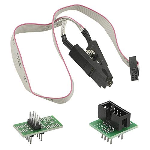 BGTXINGI SOP8 zu DIP8 Test Burn Clip Motherboard BIOS Chip 8 Pin breit und schmal Körper Universal Flash Chip IC Test Clips Socket Connector Programmierer von BGTXINGI