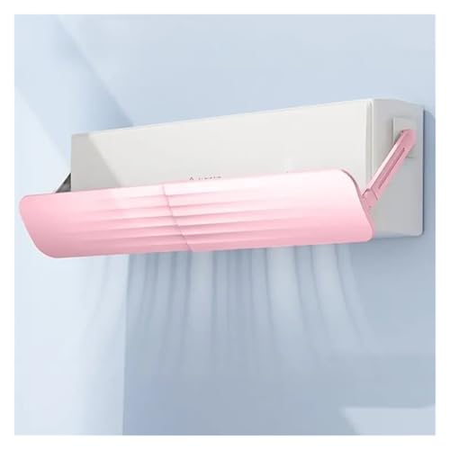 Einstellbare Klimaanlage Windabweiser Abdeckung Windschutzscheibe Klimaanlage Werkzeuge Air Baffle Shield Home Office Zubehör(Pink) von BGUGOSNBA
