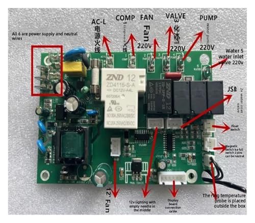 Fließende Wasser Eis Maschine Motherboard Fließende Wasser Kommerziellen Haushalt Maschine Zubehör Control Board(A) von BGUGOSNBA