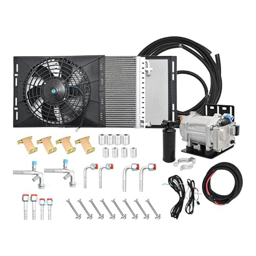 Kompatibel Mit CFY, 12 V/24 V Kfz-Klimaanlagen-Kit, Universelle Elektrische Klimaanlage, Kompressor-Kondensatoreinheit(12V) von BGUGOSNBA