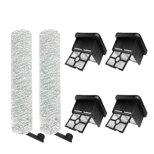 Rollenbürstenfilter, Kompatibel Mit Dreame, M12 / M12 Pro Akku-Staubsauger, Haushaltszubehör(2 roller+4 filter) von BGUGOSNBA