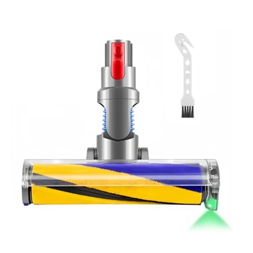 Stauberkennungs-Staubsaugeraufsatz, Kompatibel Mit Dyson, V15, V11, V10, V8, V7, Hartholzbodenkopf, Weiche Rollenbürste Mit Optischem Grünem Licht von BGUGOSNBA