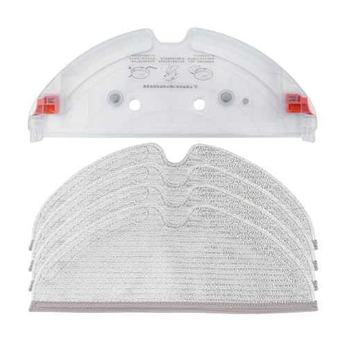 Wischtuchhalterung, Kompatibel Mit Roborock, S5 Max, S6 MAXV, S50 MAX, S55 MAX, T7, Roboter-Staubsauger, Wischtuchhalter, Wischpads, Ersatzteile(1PCS+4pcs) von BGUGOSNBA