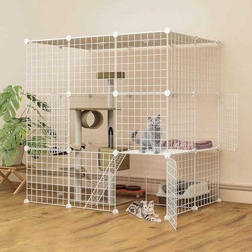 Innenkäfig, Zusammenklappbarer Haustierkäfig, Tragbarer Meerschweinchen -Käfig, Katzenkäfig Extra Groß, Drahtkatze, Leicht Zu Montieren Cattery, 111 * 75 * 109 cm Innenkäfig, Zusammenklappbarer Haustierkäfig, Tragbarer Meerschweinchen -Käfig, Katzenkäfig Extra Groß, Drahtkatze, Leicht Zu Montieren Cattery, 111 * 75 * 109 cm von BGVYFXEZ