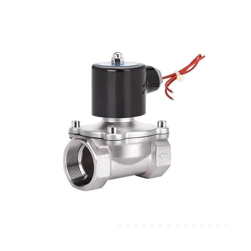 2,5 cm (1 Zoll), normalerweise geschlossenes DN25 Edelstahl-Magnetventil, 24 V, 12 V, 220 V, 110 V (G-380 VAC-Viton-Dichtung) von BGWKIMXEP